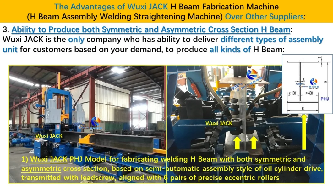 Integral Function H Beam Fabrication Machine for Steel Structure Assembly Welding Straightening